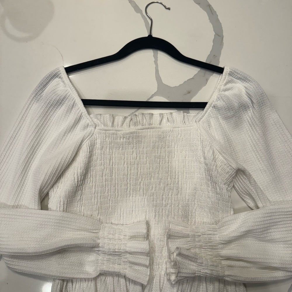 Altar'd State Cream Textured Top